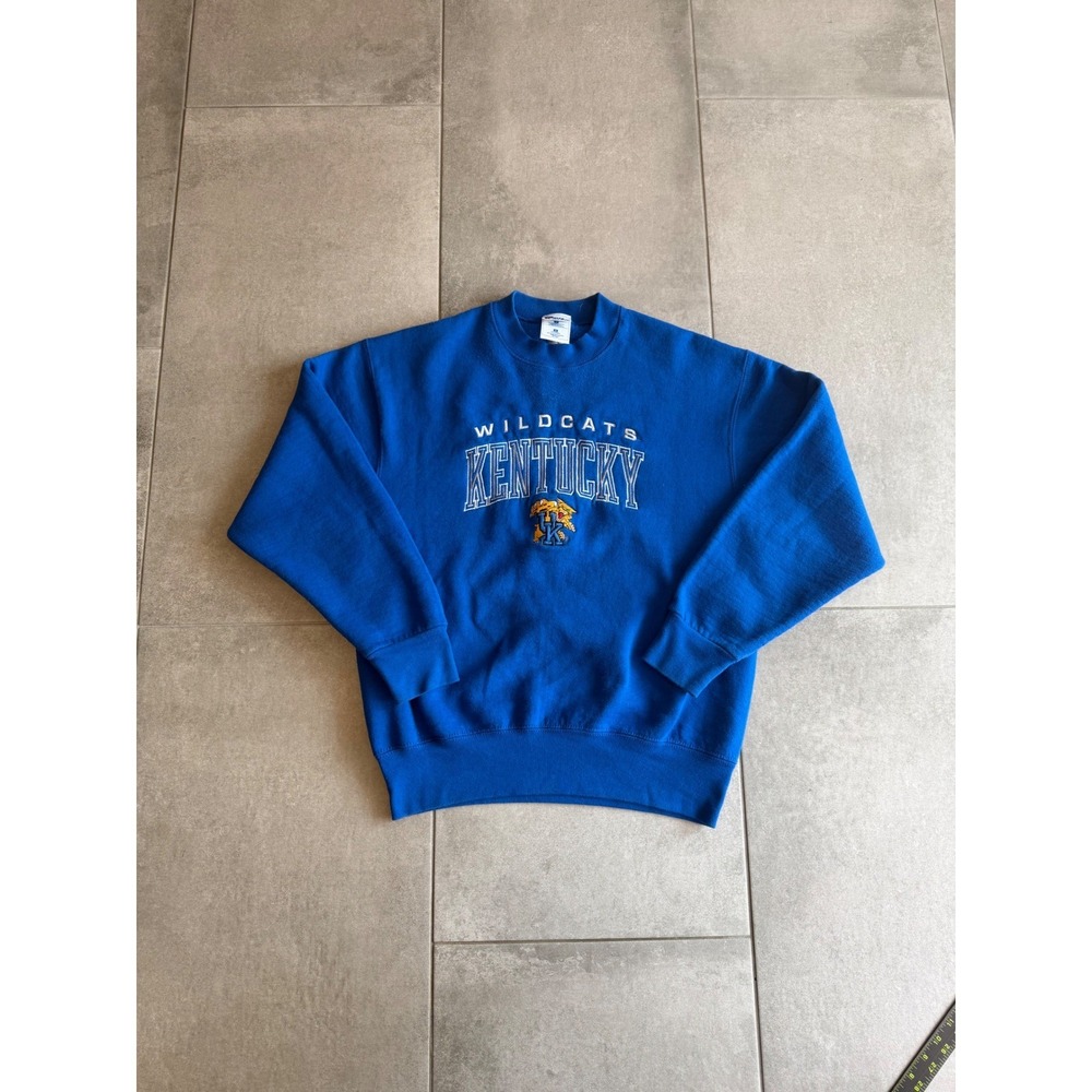 Vintage Pro Layer Kentucky Wildcats Sweatshirt Mens Medium Blue Made in USA 90s
